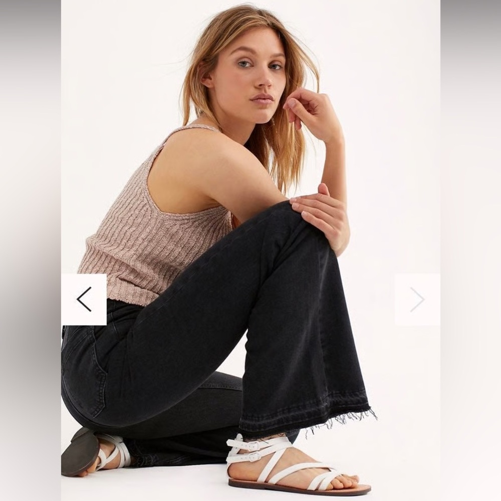 Free People We The Free Mindy Ridge Flare Jeans